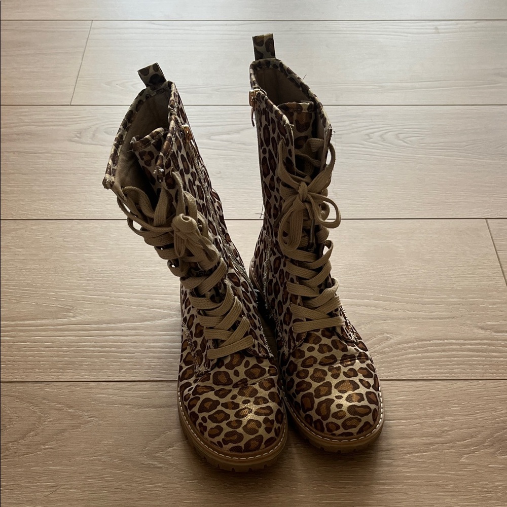 Women's Corkys Fomo Leopard Print Lace-Up Boots